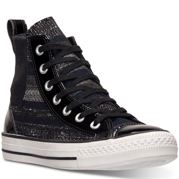 Converse All *Star Women’s U.S. Size 8 Black with Lace Shoes - Picture 1 of 7